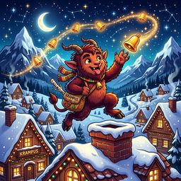 Krampus Rooftop Run Arcade Game
